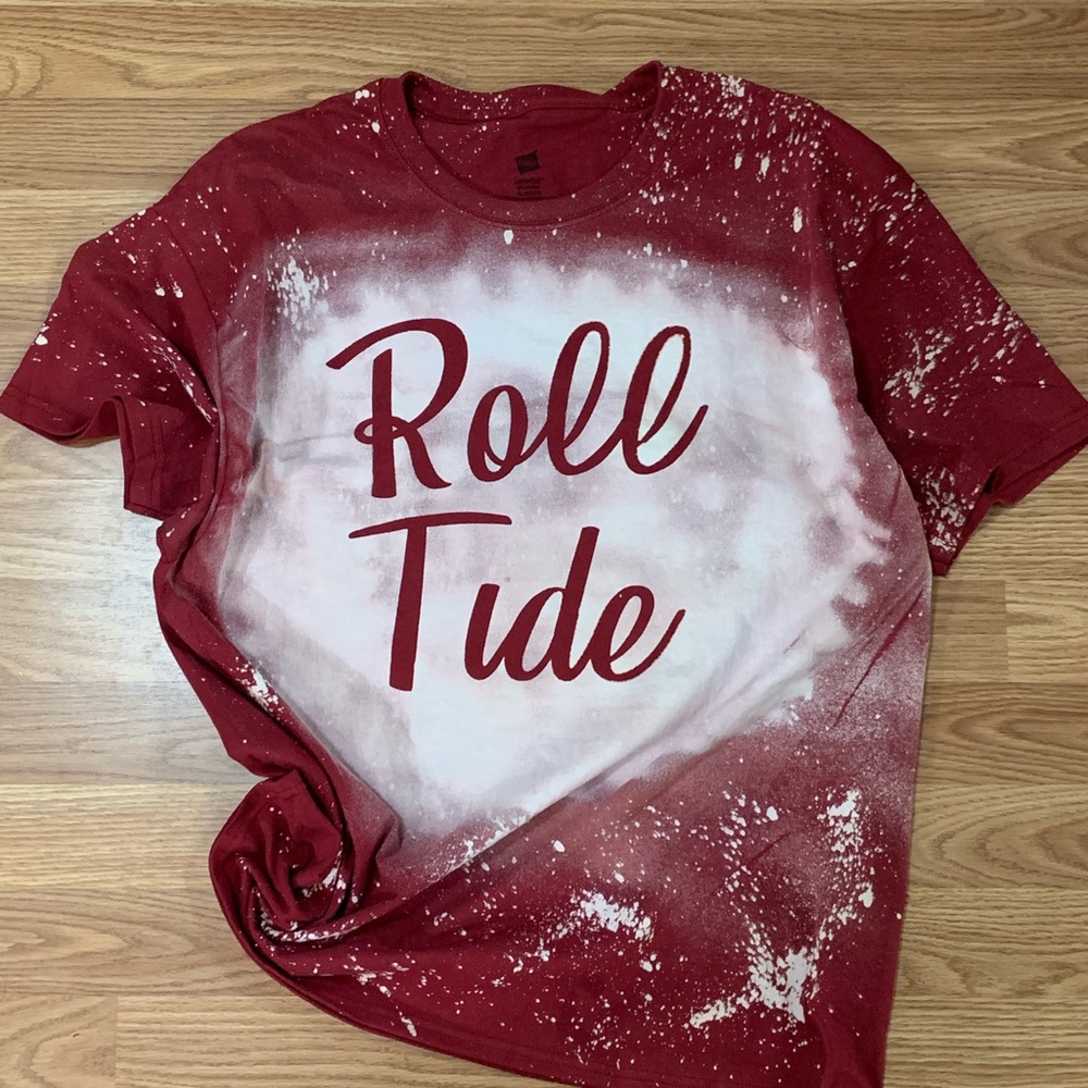 Bleached roll Tide shirt!